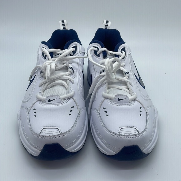 Nike Air Monarch IV White Blue (416355-102) Wide Width 4E - Picture 3 of 4